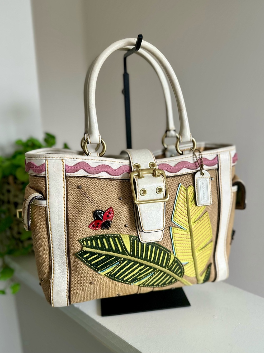 Coach Hampton Limited Edition Ladybug Appliqué Bag
